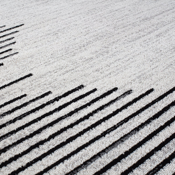 Foundstone™ Phoebe Geometric Machine Made Polypropylene Area Rug in